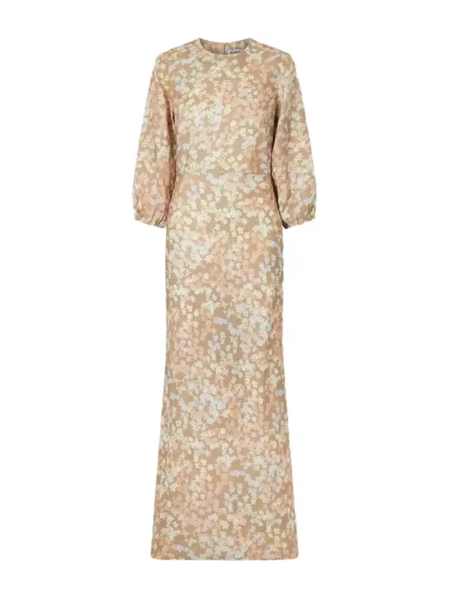 BERNADETTE Berna Floral-print Linen Maxi Dress