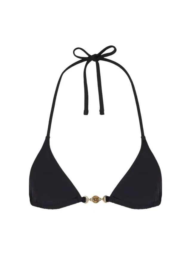 Versace Logo-embellished Bikini Top