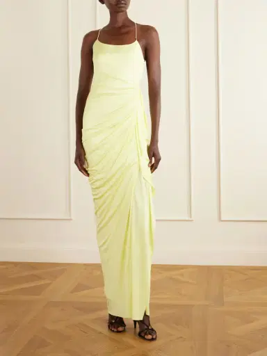 Versace Draped Jersey Gown | Thumbnail 2 Versace Draped Jersey Gown | Thumbnail 2