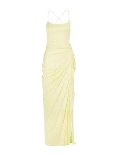 Versace Draped Jersey Gown | Thumbnail 1 Versace Draped Jersey Gown | Thumbnail 1