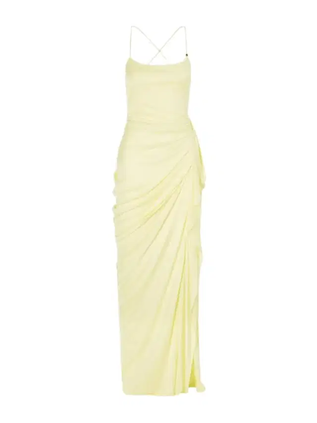 Versace Draped Jersey Gown