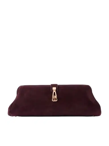 Gabriela Hearst Paola Embellished Suede Clutch | Thumbnail 1 Gabriela Hearst Paola Embellished Suede Clutch | Thumbnail 1