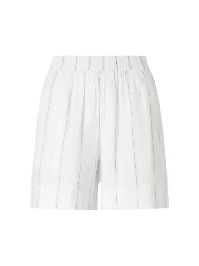 Vetiver Striped Organic Cotton Shorts