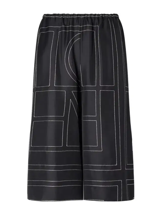 TOTEME Embroidered Silk Shorts