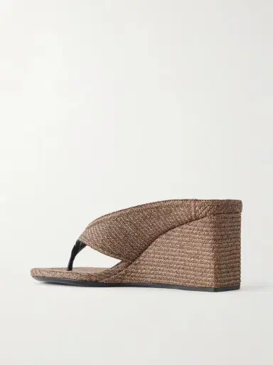Alaïa Tong 75 Suede Wedge Sandals | Thumbnail 3 Alaïa Tong 75 Suede Wedge Sandals | Thumbnail 3