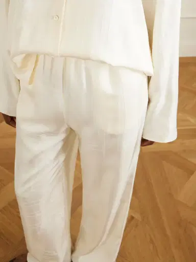 TOTEME Monogram Silk Wide-leg Pyjama Pants | Thumbnail 5 TOTEME Monogram Silk Wide-leg Pyjama Pants | Thumbnail 5
