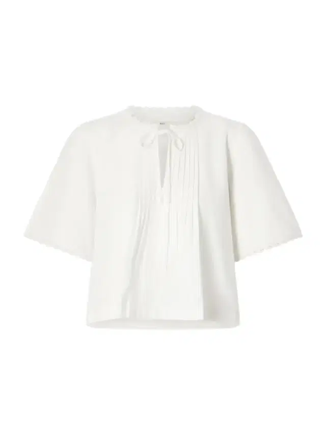 SKALL Freesia Pleated Lace-trimmed Organic Cotton Shirt