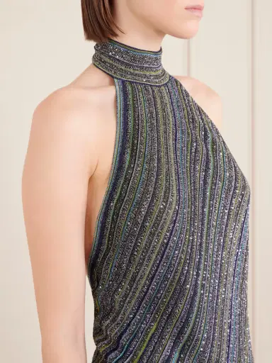 Missoni Striped Metallic Crochet-knit Mini Dress | Thumbnail 4