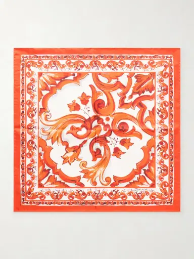 Dolce & Gabbana Printed Silk-twill Foulard | Thumbnail 5 Dolce & Gabbana Printed Silk-twill Foulard | Thumbnail 5
