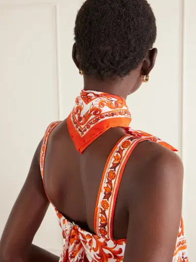 Dolce & Gabbana Printed Silk-twill Foulard | Thumbnail 6 Dolce & Gabbana Printed Silk-twill Foulard | Thumbnail 6