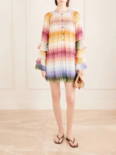 Missoni Striped Metallic Crochet-knit Mini Dress | Thumbnail 2 Missoni Striped Metallic Crochet-knit Mini Dress | Thumbnail 2