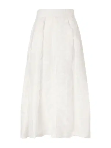 Thierry Colson Wynona Ruched Cotton-gauze Midi Skirt | Thumbnail 1