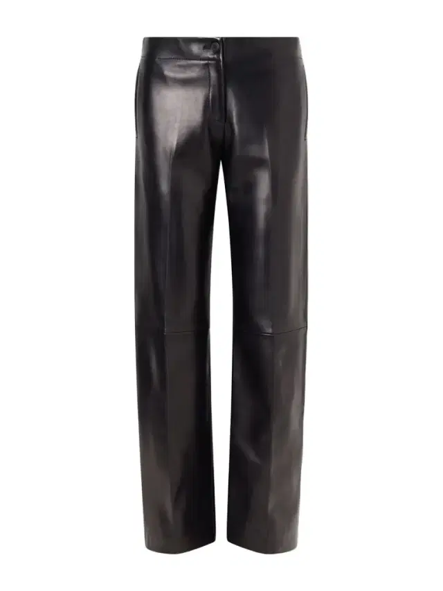 Mita Leather Straight-leg Pants