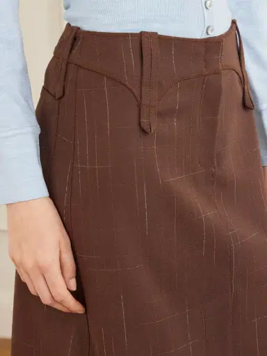 Tory Burch Wool-blend Knee-length Skirt | Thumbnail 5