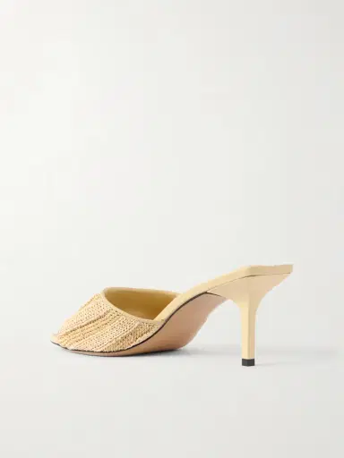 Jacquemus Raffia-effect Leather Sandals | Thumbnail 3