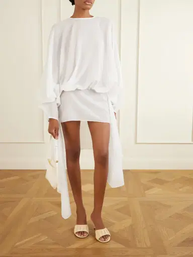 Jacquemus Raffia-effect Leather Sandals | Thumbnail 4