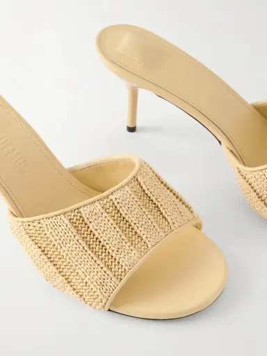 Jacquemus Raffia-effect Leather Sandals | Thumbnail 5