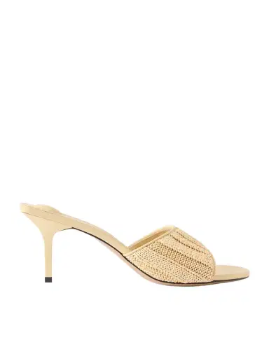 Jacquemus Raffia-effect Leather Sandals | Thumbnail 1