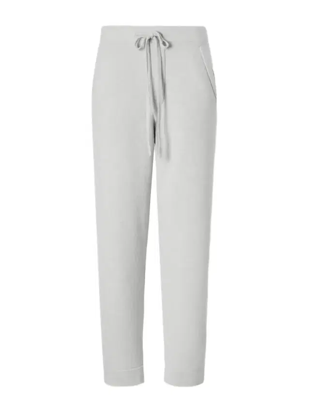Zinc Cashmere Straight-leg Drawstring Pants