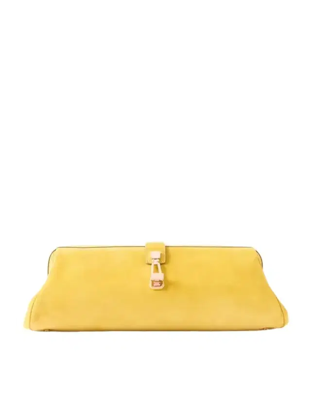 Gabriela Hearst Paola Embellished Suede Clutch