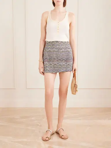 Missoni Striped Metallic Crochet-knit Mini Skirt | Thumbnail 2 Missoni Striped Metallic Crochet-knit Mini Skirt | Thumbnail 2