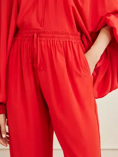 Sharon Wauchob Tuileries Satin-trimmed Silk-tulle Straight-leg Pants | Thumbnail 5 Sharon Wauchob Tuileries Satin-trimmed Silk-tulle Straight-leg Pants | Thumbnail 5