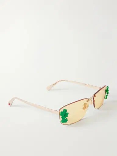 DIOR Eyewear Dior clover S1u Rectangular Gold-tone Sunglasses | Thumbnail 3 DIOR Eyewear Dior clover S1u Rectangular Gold-tone Sunglasses | Thumbnail 3