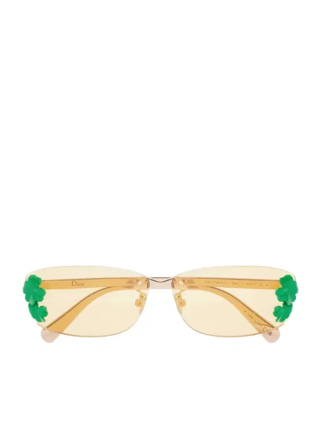 DIOR Eyewear Dior clover S1u Rectangular Gold-tone Sunglasses