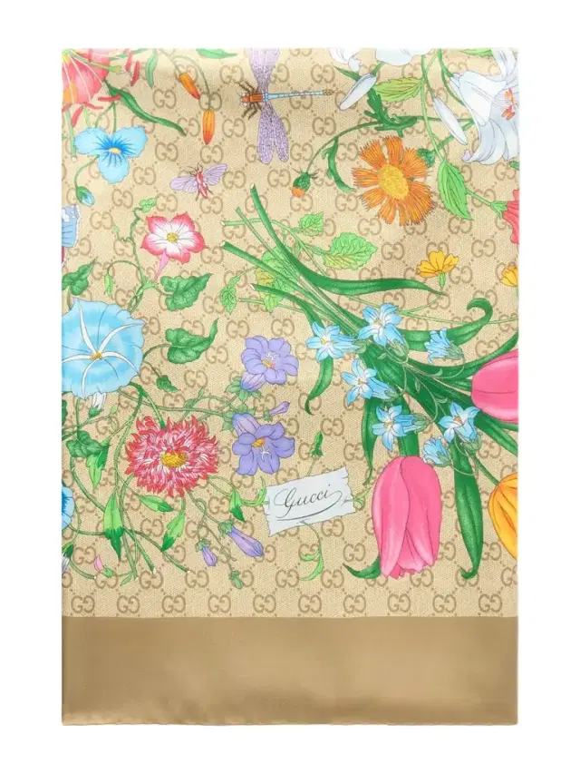 Flora Printed Silk-twill Scarf