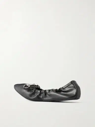 Gucci Prima Horsebit-embellished Leather Ballet Flats | Thumbnail 3 Gucci Prima Horsebit-embellished Leather Ballet Flats | Thumbnail 3