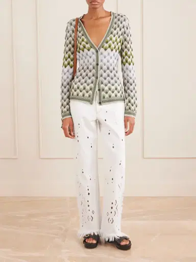 Missoni Striped Metallic Crochet-knit Cardigan | Thumbnail 2 Missoni Striped Metallic Crochet-knit Cardigan | Thumbnail 2