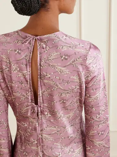 Veronica Beard Gemma Floral-print Silk-blend Satin Maxi Dress | Thumbnail 4 Veronica Beard Gemma Floral-print Silk-blend Satin Maxi Dress | Thumbnail 4