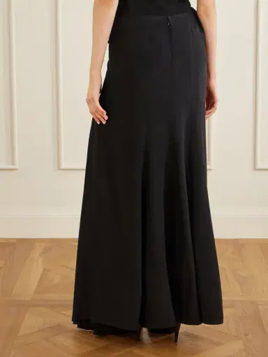 Alexander McQueen Draped Silk Maxi Skirt | Thumbnail 4