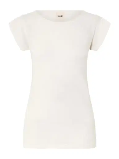 Khaite Angel Cotton And Cashmere-blend T-shirt | Thumbnail 1 Khaite Angel Cotton And Cashmere-blend T-shirt | Thumbnail 1