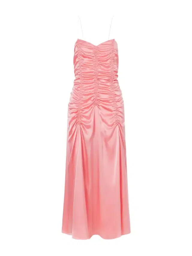 Raina Ruched Silk Midi Dress
