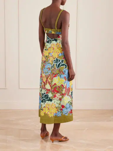 ALÉMAIS Solstice Floral-print Organic Cotton-poplin Midi Dress | Thumbnail 3 ALÉMAIS Solstice Floral-print Organic Cotton-poplin Midi Dress | Thumbnail 3