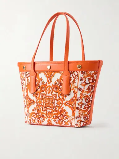 Dolce & Gabbana Kendra Printed Logo-embellished Leather-trimmed Canvas Shoulder Bag | Thumbnail 4 Dolce & Gabbana Kendra Printed Logo-embellished Leather-trimmed Canvas Shoulder Bag | Thumbnail 4