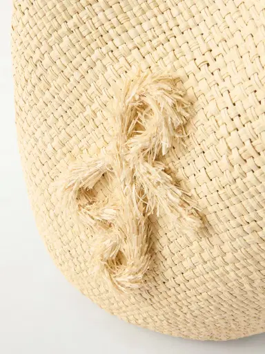 Ruslan Baginskiy Leather-trimmed Straw Pouch | Thumbnail 5 Ruslan Baginskiy Leather-trimmed Straw Pouch | Thumbnail 5