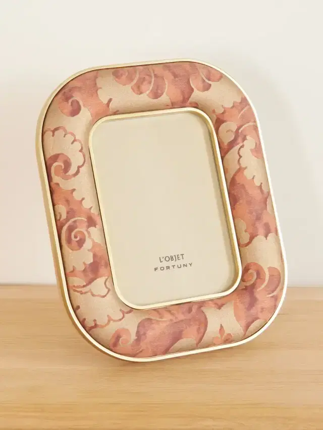 L'Objet Fortuny Rue Jacob Gold-tone Canvas-jacquard Frame