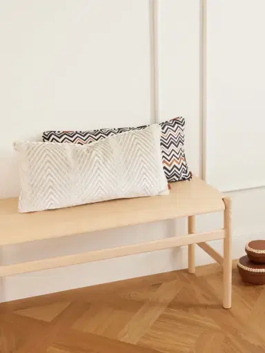 Missoni Home Ziggy Striped Velvet Cushion | Thumbnail 2
