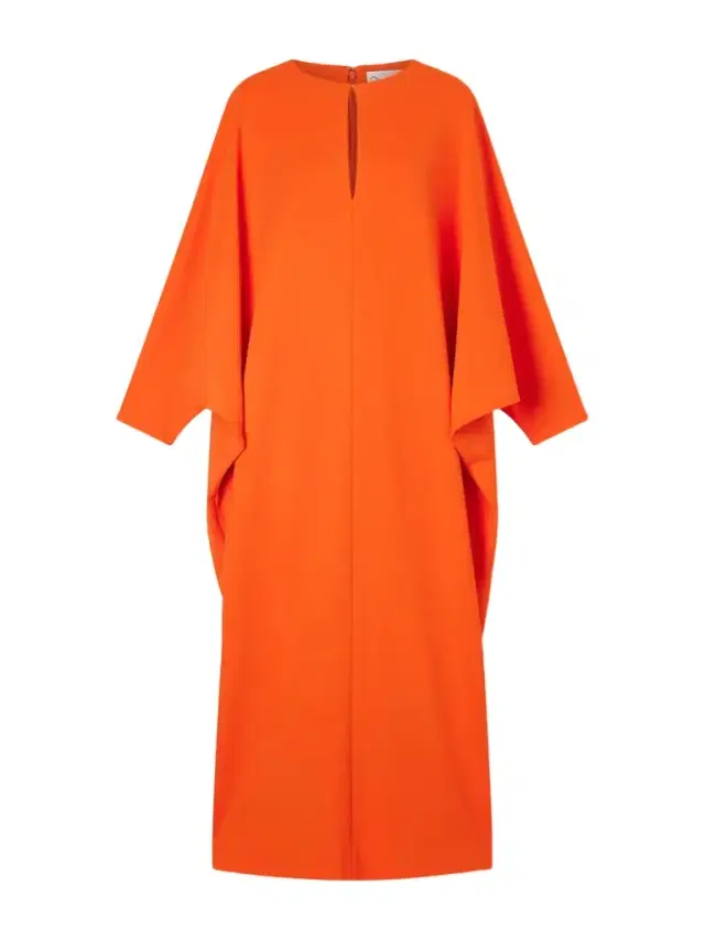 Oscar de la Renta Draped Crepe Gown