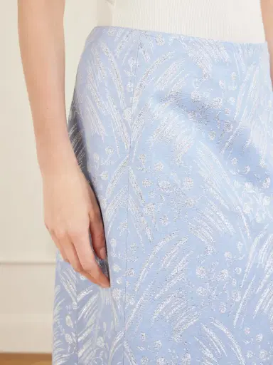 Tory Burch Metallic Jacquard-knit Midi Skirt | Thumbnail 5 Tory Burch Metallic Jacquard-knit Midi Skirt | Thumbnail 5