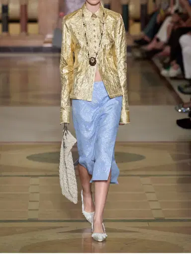 Tory Burch Metallic Jacquard-knit Midi Skirt | Thumbnail 6 Tory Burch Metallic Jacquard-knit Midi Skirt | Thumbnail 6