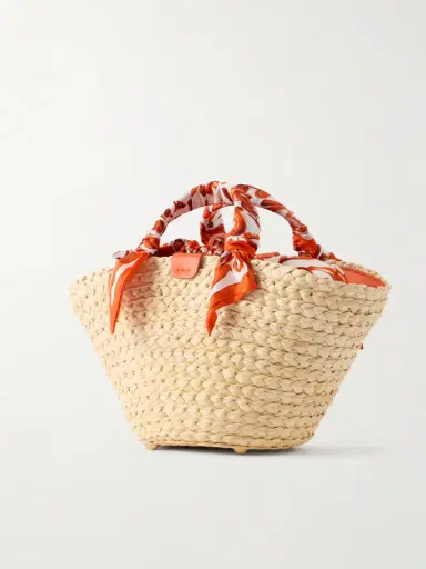 Dolce & Gabbana Kendra Logo-appliquéd Leather-trimmed Raffia Bucket Bag | Thumbnail 4 Dolce & Gabbana Kendra Logo-appliquéd Leather-trimmed Raffia Bucket Bag | Thumbnail 4