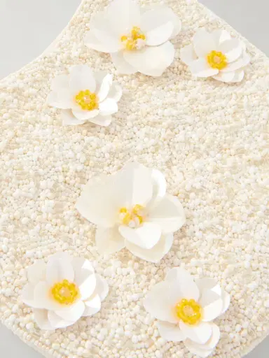 Polo Ralph Lauren Floral-embellished Beaded Small Shoulder Bag | Thumbnail 5 Polo Ralph Lauren Floral-embellished Beaded Small Shoulder Bag | Thumbnail 5