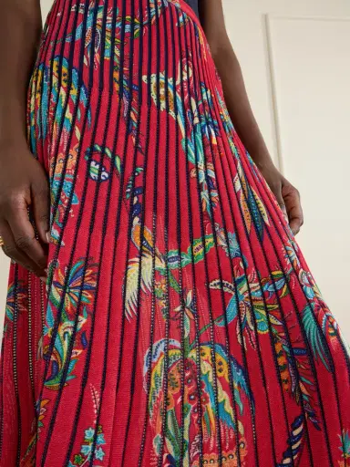Etro Floral And Paisley-print Knitted Midi Skirt | Thumbnail 5 Etro Floral And Paisley-print Knitted Midi Skirt | Thumbnail 5