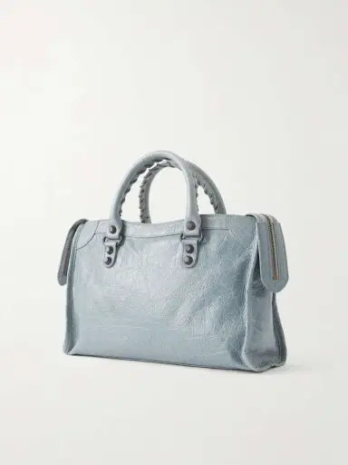 Balenciaga Le City Small Embellished Crinkled-leather Tote | Thumbnail 4