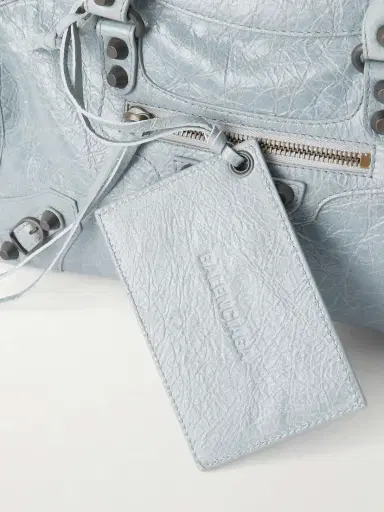 Balenciaga Le City Small Embellished Crinkled-leather Tote | Thumbnail 5