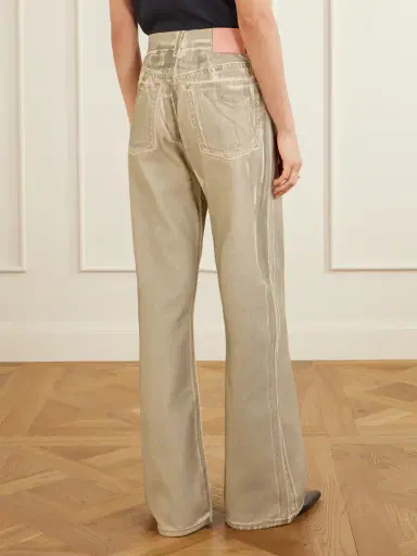 Acne Studios Printed Mid-rise Straight-leg Jeans | Thumbnail 4 Acne Studios Printed Mid-rise Straight-leg Jeans | Thumbnail 4