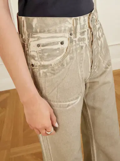 Acne Studios Printed Mid-rise Straight-leg Jeans | Thumbnail 5 Acne Studios Printed Mid-rise Straight-leg Jeans | Thumbnail 5